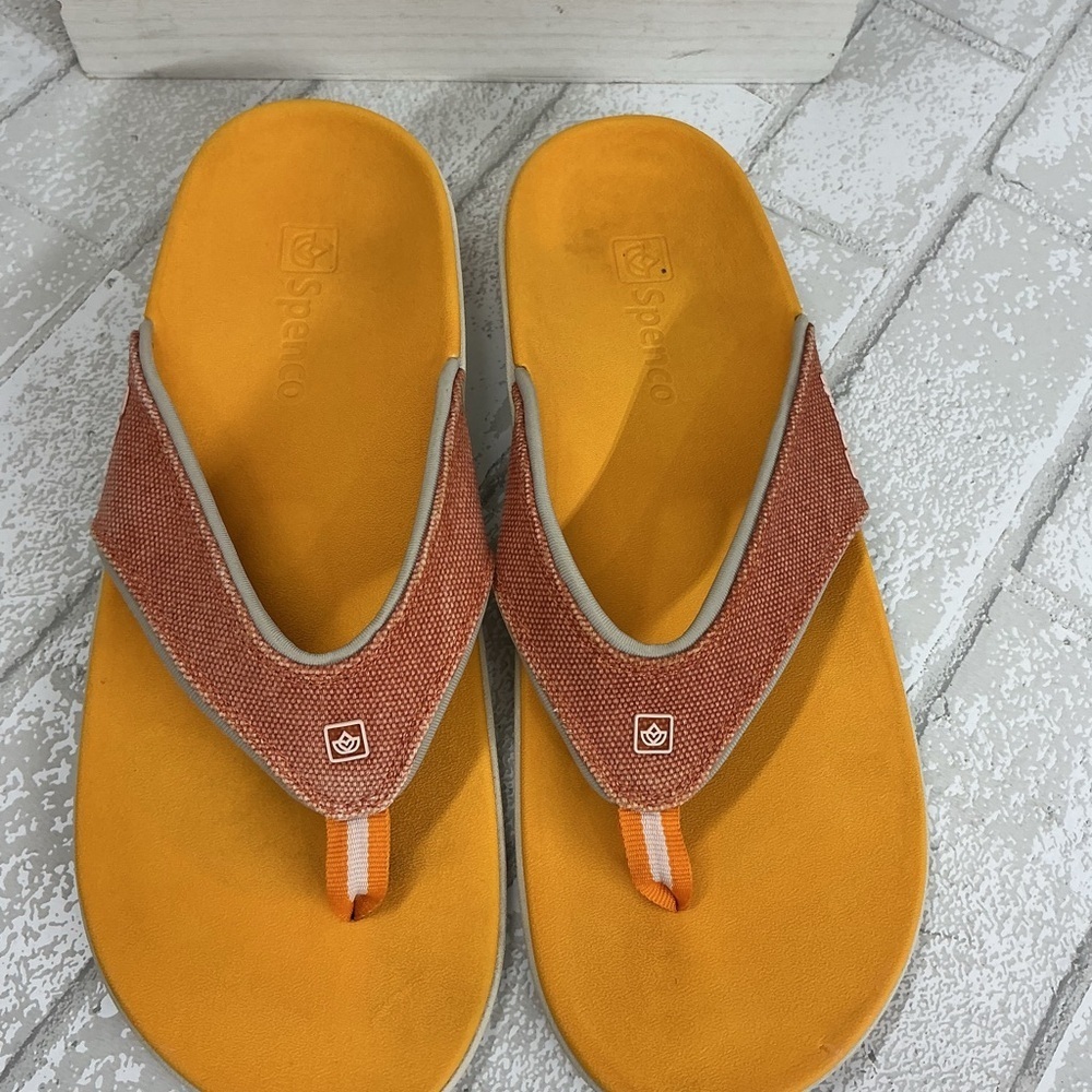 Sperry Vibrant Orange and Tan Sandals